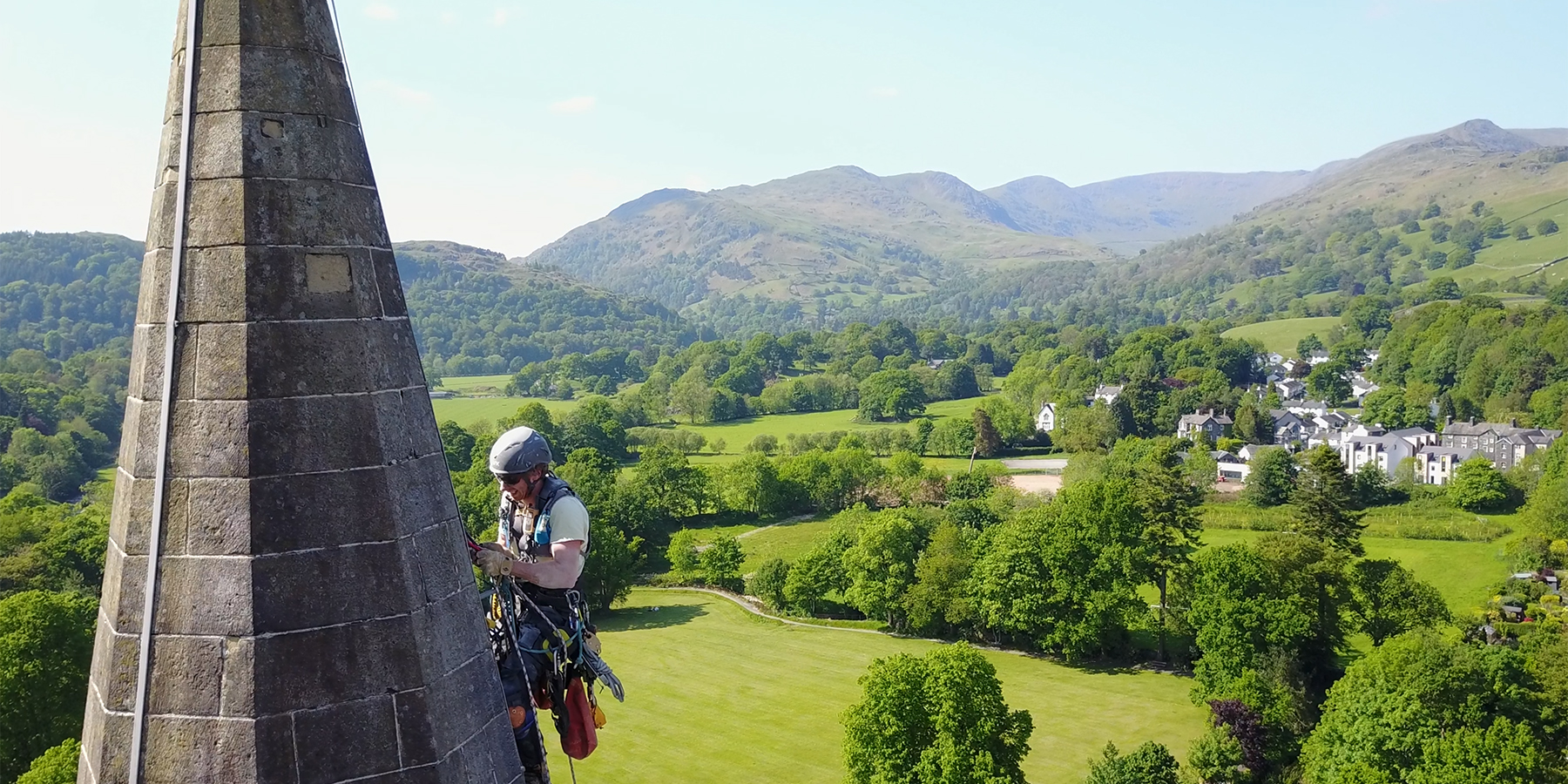 Up a spire